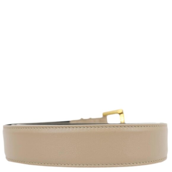 Yves Saint Laurent  Cassandre Leather Belt Beige Size 90 - Picture 6 of 11
